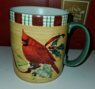 Lenox For The Holidays Winter Greetings Cardinal Mug -