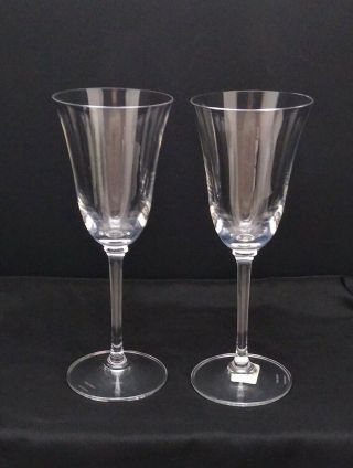 Vera Wang By Wedgwood 9 " Lead Crystal Classic Goblets German Made