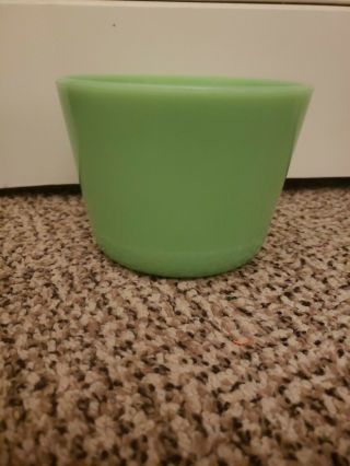 Vintage Green Mckee Jadeite / Jadite Canister Jar /bowl 4 1/2 "