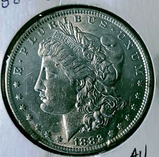 1882 - O Morgan Silver Dollar $1 Coin Us - 18