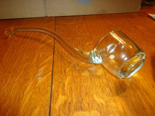 Vintage Westmoreland Clear Glass Punch Bowl Ladle 14 " Long With Ice Lip