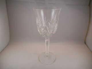 Wine Glass Goblet By Waterford Crystal,  Leana Pattern,  Fans Vertical Cuts