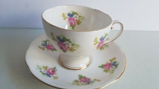 Royal Standard Floral Tea Cup And Saucer Bone China Vintage