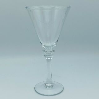 Pottery Barn Claro Water Goblet Glass V - Shaped 8.  5 "