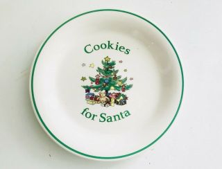 Nikko Christmastime Cookies For Santa Plate 8 " Box/excellent