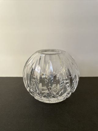 Vintage Waterford Crystal Lismore Rose Bowl Vase 4”