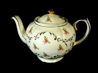 Sadler England Ditsy Roses Teapot Initials Ag 2329