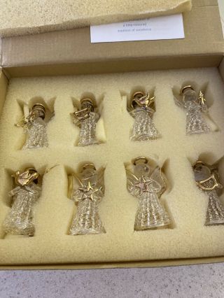 Vintage Princess House Fantasia Crystal Angels Ornament Set 5227