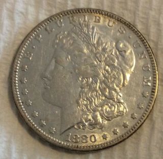1880 O Morgan Silver Dollar In Au.  This Is A Really Coin