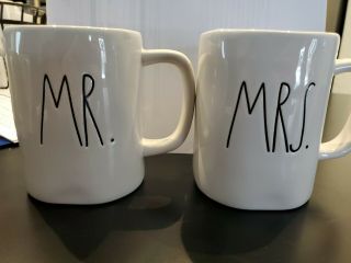Rae Dunn Mug Set Mr.  And Mrs.