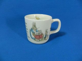 Wedgwood Peter Rabbit Child Mug Cup Nursery Beatrix Potter