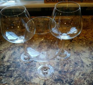 Lenox Tuscany Classics 9 " Burgundy Wine Glass Set Of 3 Bin 1029