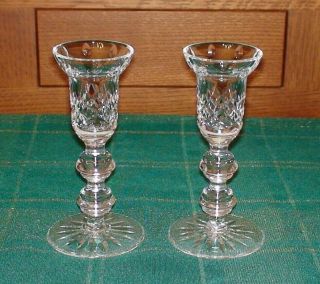 Waterford Crystal Lismore Candle Holder Candlestick 5.  75 "