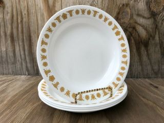 Corelle Butterfly Gold Dishes Rimmed Soup,  Pasta Or Chili Bowls Set Of 4
