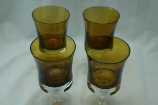 Denby Mirage Brown (4) Wine / Juice Glasses 5 3/4 "