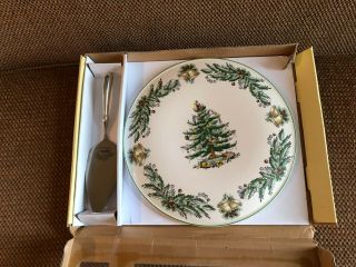 Spode Christmas Tree Garland Cake Plate And Server