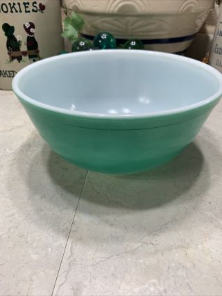 Vintage Pyrex Primary Colors Green Mixing/nesting Bowl 403 2 1/2 Qt