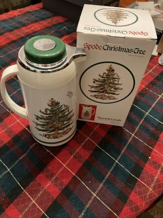 Spode Christmas Tree Thermal Carafe Insulated Coffee Pot,