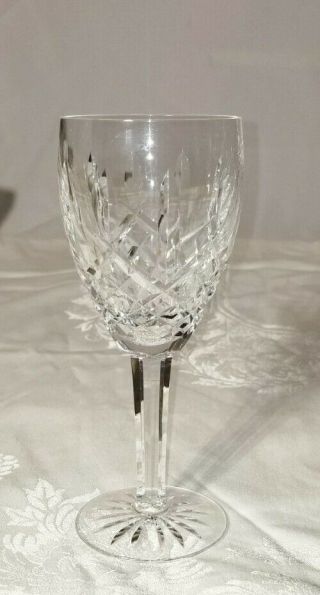 Waterford Araglin Crystal Wine Glass,  7 1/8 " Tall,