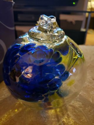 Kitras Art Glass 6 " Spirit Witch Suncatcher Ball Nib Blown