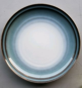 1 - Noritake Stoneware Japan - Sorcerer 8620 Blue Brown 10.  25 " 10.  5 " Dinner Plate