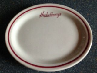 Vintage Huckelbury’s Restaurant 7” Oval Plate / Walker China Bedford Oh