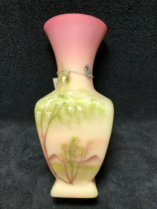 Vintage Signed Fenton Signature Series 8 " Vase
