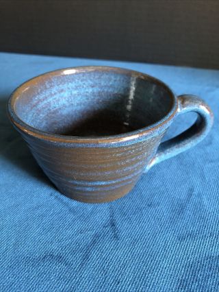 Vintage Rackliffe Studio Pottery Coffee Cup.  Blue Hill Maine.  Marked On Bottom