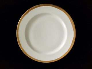 Haviland Limoges 10 1/4” Dinner Plate Gold Rimmed
