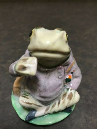 1989 Royal Albert England Beatrix Potter Frog Jeremy Fisher Figurine