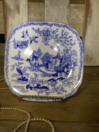 1930’s Royal Albert Blue Willow Bread And Butter Plate