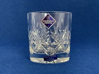 Edinburgh Crystal Ness Whisky Glass - Cut Crystal - Old Fashioned - Scottish -