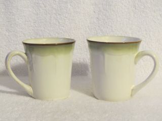 Better Homes And Gardens Stoneware Cup Mug Set Of 2 Fluted Dillweed (quality)
