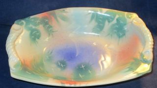 Studio Pottery Ceramics Bowl W/ Cactus Design Signed Bill Furry