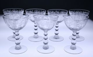 7 Duncan & Miller First Love 4.  5 " Cocktail Liquor Glasses 3.  5oz Vintage Glass