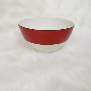 Lenox Rutherford Circle Red By Kate Spade Bone China All Purpose Bowl