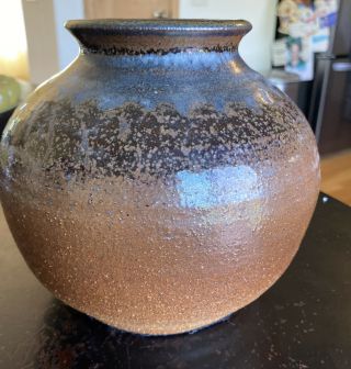 6” Studio Art Pottery Hand Crafted Pot Vessel Brown Tones