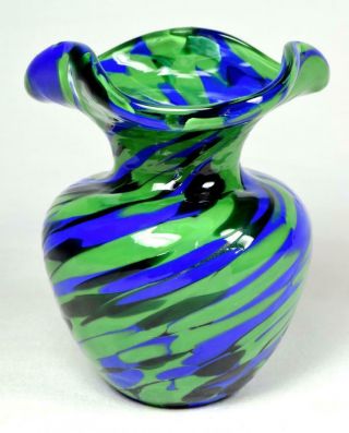 Vintage Murano Glass Bud Vase/pot C1980s
