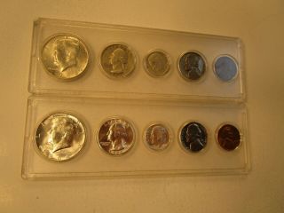 2 - 1964 U.  S.  Proof Set Of Coins.  Six 90 Silver Coins,  Whitman Holder