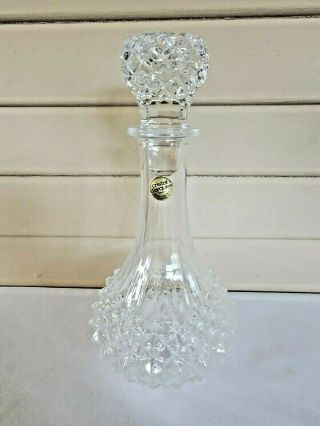 Cristal D’arques Crystal Longchamp Decanter From France Vintage