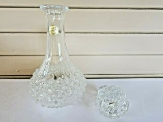 Cristal D’arques Crystal Longchamp Decanter from France Vintage 2