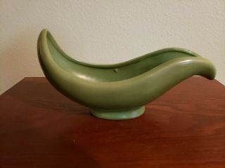 Vintage 1957 Red Wing Pottery Art Deco Console Bowl (model 1582)