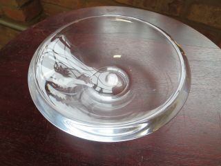 Signed Orrefors Roma Pattern Bowl 7 " Bowl - Discontinued