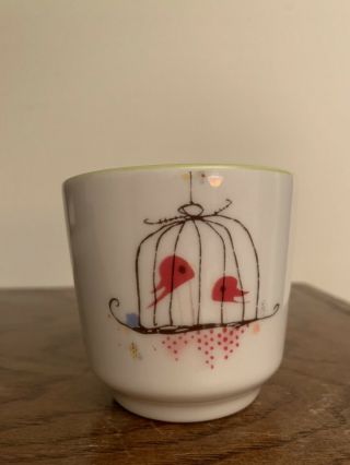 Lollipop Pottery By Magenta Multicolored Birdcage Cup No Handle