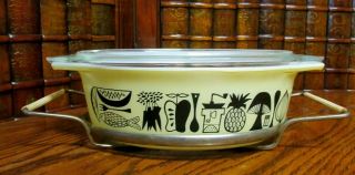 Vintage Pyrex Casserole Dish With Lid And Stand,  Yellow,  10 Inch
