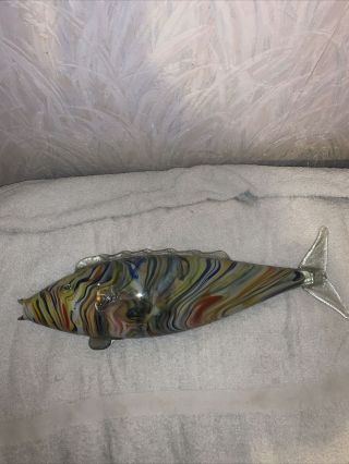 Vintage Large Murano Art Glass Fish 56cms