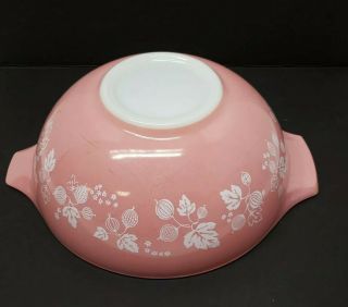 Vintage Pink Pyrex Gooseberry Bowl 444 Large 4 Qt.  Ovenware Bowl Pre - Owned