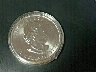 2014 - Canada Elizabeth Ii Silver 5 Dollar Coin 1 Oz.  9999 Fine Silver