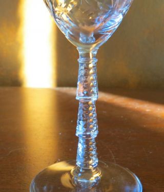 Libbey Rock Sharpe Patrician 1022 Stem 5 7/8” Claret Wine Goblet (s) 2