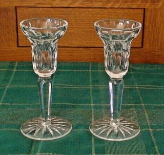 Waterford Crystal Lismore Candle Holder Candlestick 6 - 1/8 "